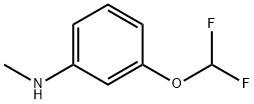 3-(difluoromethoxy)-N-methylaniline Struktur