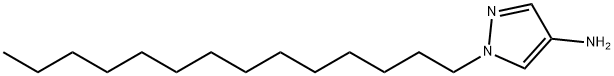 1-tetradecyl-1H-pyrazol-4-amine Struktur