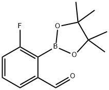 3-Fluoro-2-(tetramethyl-1,3,2-dioxaborolan-2-yl)benzaldehyde Struktur