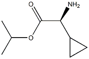 RS-2-Cyclopropylglycine 1-methylethyl ester Struktur