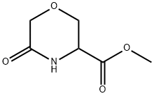 Methyl 5-oxo-3-morpholinecarboxylate Struktur