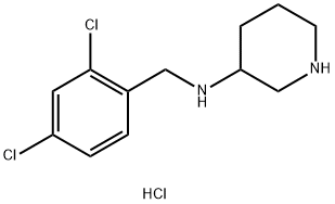 N-(2,4-DICHLOROBENZYL)PIPERIDIN-3-AMINE HYDROCHLORIDE Struktur