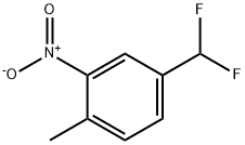 4-Difluoromethyl-1-methyl-2-nitro-benzene Struktur