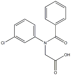 N-Benzoyl-DL-3-Chlorophenylglycine Struktur