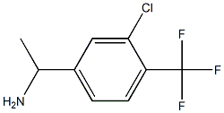 1-[3-CHLORO-4-(TRIFLUOROMETHYL)PHENYL]ETHAN-1-AMINE Struktur