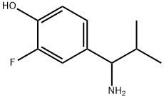 4-(1-AMINO-2-METHYLPROPYL)-2-FLUOROPHENOL Struktur