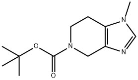 tert-butyl 1-methyl-6,7-dihydro-1H-imidazo[4,5-c]pyridine-5(4H)-carboxylate Struktur