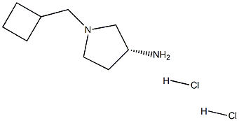 (R)-1-(Cyclobutylmethyl)pyrrolidin-3-amine dihydrochloride Struktur