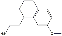 2-(7-methoxy-1,2,3,4-tetrahydronaphthalen-1-yl)ethan-1-amine Struktur