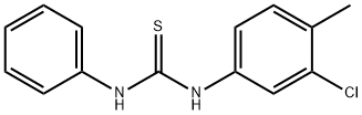 Thiourea,N-(3-chloro-4-methylphenyl)-N'-phenyl- Struktur