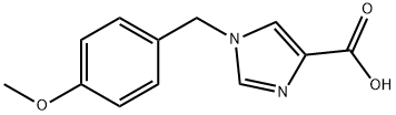 1-(4-Methoxybenzyl)-1H-imidazole-4-carboxylic acid Struktur