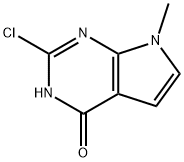 2-Chloro-7-methyl-3H-pyrrolo[2,3-d]pyrimidin-4(7H)-one Struktur