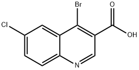 4-Bromo-6-chloro-quinoline-3-carboxylic acid Struktur