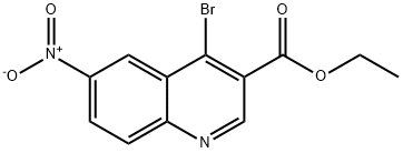 4-Bromo-6-nitro-quinoline-3-carboxylic acid ethyl ester Struktur