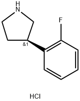 (R)-3-(2-FLUOROPHENYL)PYRROLIDINE HCL Struktur