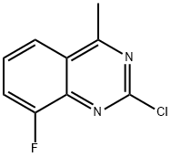 2-chloro-8-fluoro-4-methylquinazoline Struktur