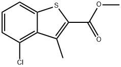 4-Chloro-3-methyl-benzo[b]thiophene-2-carboxylic acid methyl ester Struktur