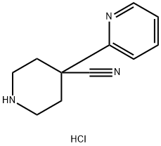 4-(PYRIDIN-2-YL)PIPERIDINE-4-CARBONITRILE 2HCL Struktur