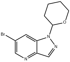 6-Bromo-1-(tetrahydro-2H-pyran-2-yl)-1H-pyrazolo[4,3-b]pyridine Struktur