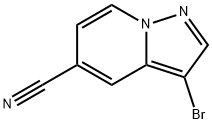 3-BROMOPYRAZOLO[1,5-A]PYRIDINE-5-CARBONITRILE Struktur