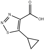 5-Cyclopropyl-1,2,3-Thiadiazole-4-Carboxylic Acid Struktur