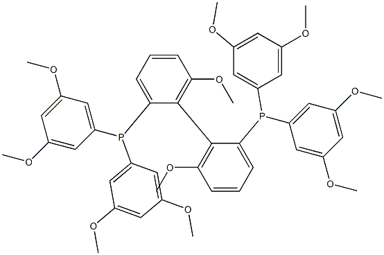 (R)-(+)-2,2'-Bis[di(3,5-dimethoxyphenyl)phosphino]-6,6'-dimethoxy-1,1'-biphenyl Struktur