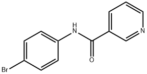 3-Pyridinecarboxamide,N-(4-bromophenyl)- Struktur