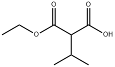 Propanedioic acid,2-(1-methylethyl)-, 1-ethyl ester Struktur