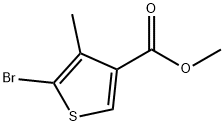 methyl 5-bromo-4-methylthiophene-3-carboxylate Struktur