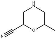 6-methylmorpholine-2-carbonitrile Struktur