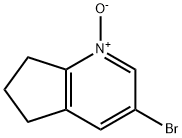 3-bromo-1-oxido-6,7-dihydro-5H-cyclopenta[b]pyridin-1-ium Struktur