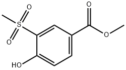 4-Hydroxy-3-methanesulfonyl-benzoic acid methyl ester Struktur