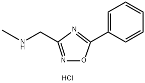 N-methyl-1-(5-phenyl-1,2,4-oxadiazol-3-yl)methanamine hydrochloride Struktur