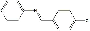 Benzenamine, N-[(4-chlorophenyl)methylene]-, (E)- Struktur