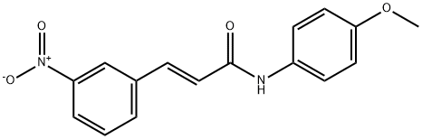 N-(4-methoxyphenyl)-3-(3-nitrophenyl)acrylamide Struktur