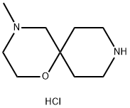 4-methyl-1-oxa-4,9-diazaspiro[5.5]undecane dihydrochloride Struktur