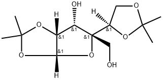 (3aR,5R,6S,6aR)-5-[(4R)-2,2-Dimethyl-1,3-dioxolan-4-yl]-5-(hydroxymethyl)-2,2-dimethyl-6,6a-dihydro-3aH-furo[2,3-d][1,3]-dioxol-6-ol Struktur