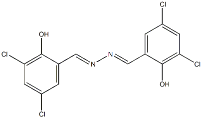 2,2'-[1,2-hydrazinediylidenedi(methylylidene)]bis(4,6-dichlorophenol) Struktur