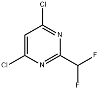 4,6-Dichloro-2-difluoromethyl-pyrimidine Struktur