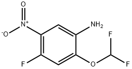 2-(difluoromethoxy)-4-fluoro-5-nitroaniline Struktur