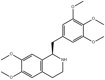 (R)-6,7-dimethoxy-1-(3,4,5-trimethoxybenzyl)-1,2,3,4-tetrahydroisoquinoline Struktur