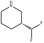 (3R)-3-(difluoromethyl)piperidine Struktur