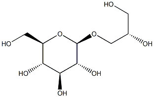 b-D-Glucopyranoside,(2S)-2,3-dihydroxypropyl Struktur