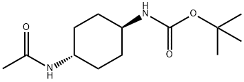 tert-Butyl (1R*,4R*)-4-acetamidocyclohexylcarbamate Struktur