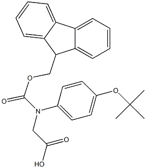 N-Fmoc-RS-4-(1,1-dimethylethoxy)-phenylglycine Struktur