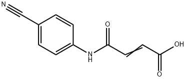 (E)-4-((4-cyanophenyl)amino)-4-oxobut-2-enoic acid Struktur