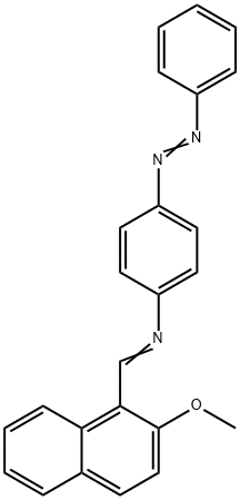 N-[(2-methoxy-1-naphthyl)methylene]-4-(phenyldiazenyl)aniline Struktur