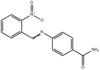 4-[(2-nitrobenzylidene)amino]benzamide Struktur