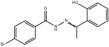 4-bromo-N'-[1-(2-hydroxyphenyl)ethylidene]benzohydrazide Struktur