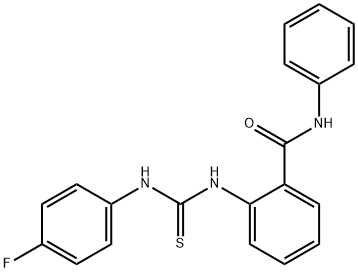 2-({[(4-fluorophenyl)amino]carbonothioyl}amino)-N-phenylbenzamide Struktur